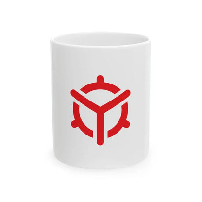 Flag of Mitoya Shimane 1954-2004 (Japan) White Coffee Mug 11oz - Go Mug Yourself