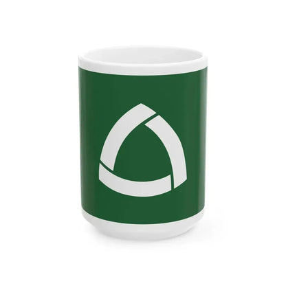 Flag of Mitsuse Saga 1976-2005 (Japan) White Coffee Mug 15oz - Go Mug Yourself