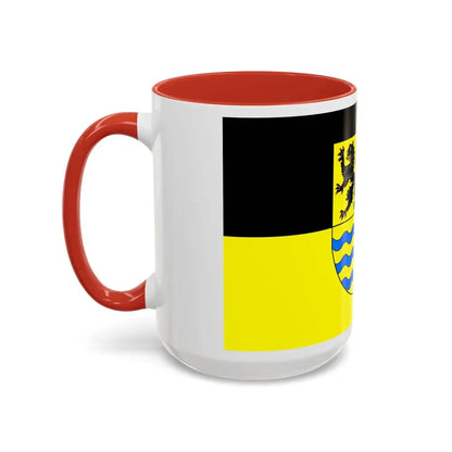 Flag of Mittelsachsen Germany - Accent Coffee Mug - Go Mug Yourself