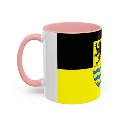 Flag of Mittelsachsen Germany - Accent Coffee Mug - Go Mug Yourself