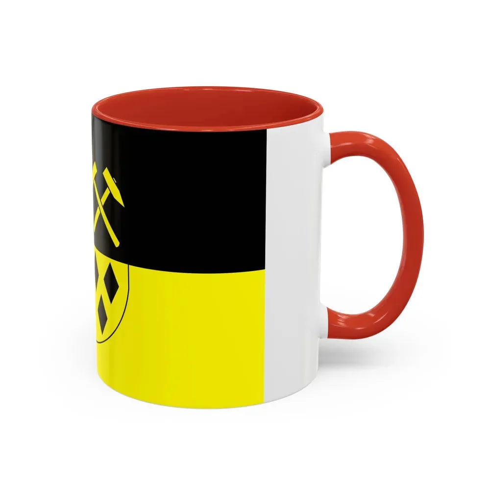 Flag of Mittelsachsen Germany - Accent Coffee Mug - Go Mug Yourself