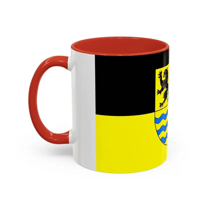Flag of Mittelsachsen Germany - Accent Coffee Mug - Go Mug Yourself