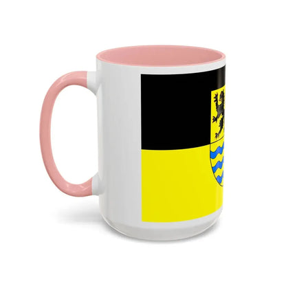 Flag of Mittelsachsen Germany - Accent Coffee Mug - Go Mug Yourself