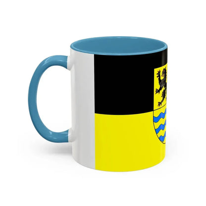 Flag of Mittelsachsen Germany - Accent Coffee Mug - Go Mug Yourself