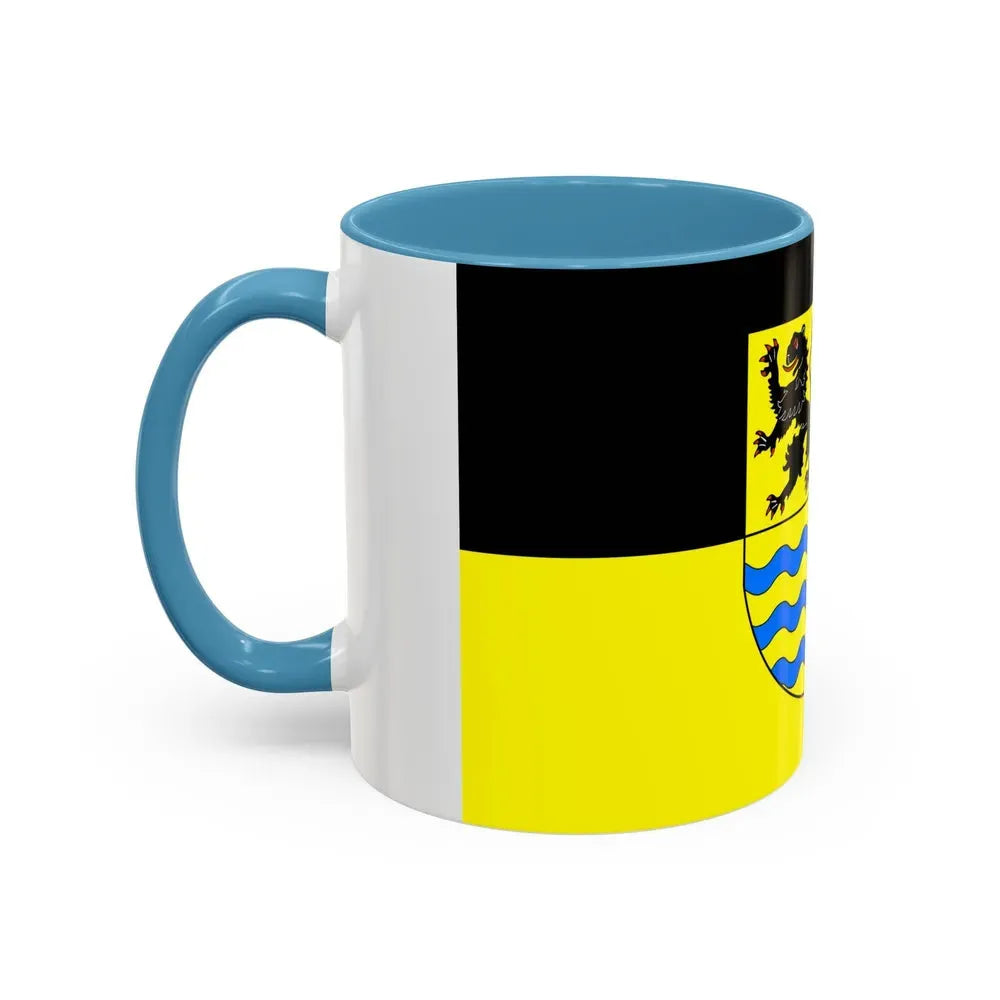 Flag of Mittelsachsen Germany - Accent Coffee Mug - Go Mug Yourself