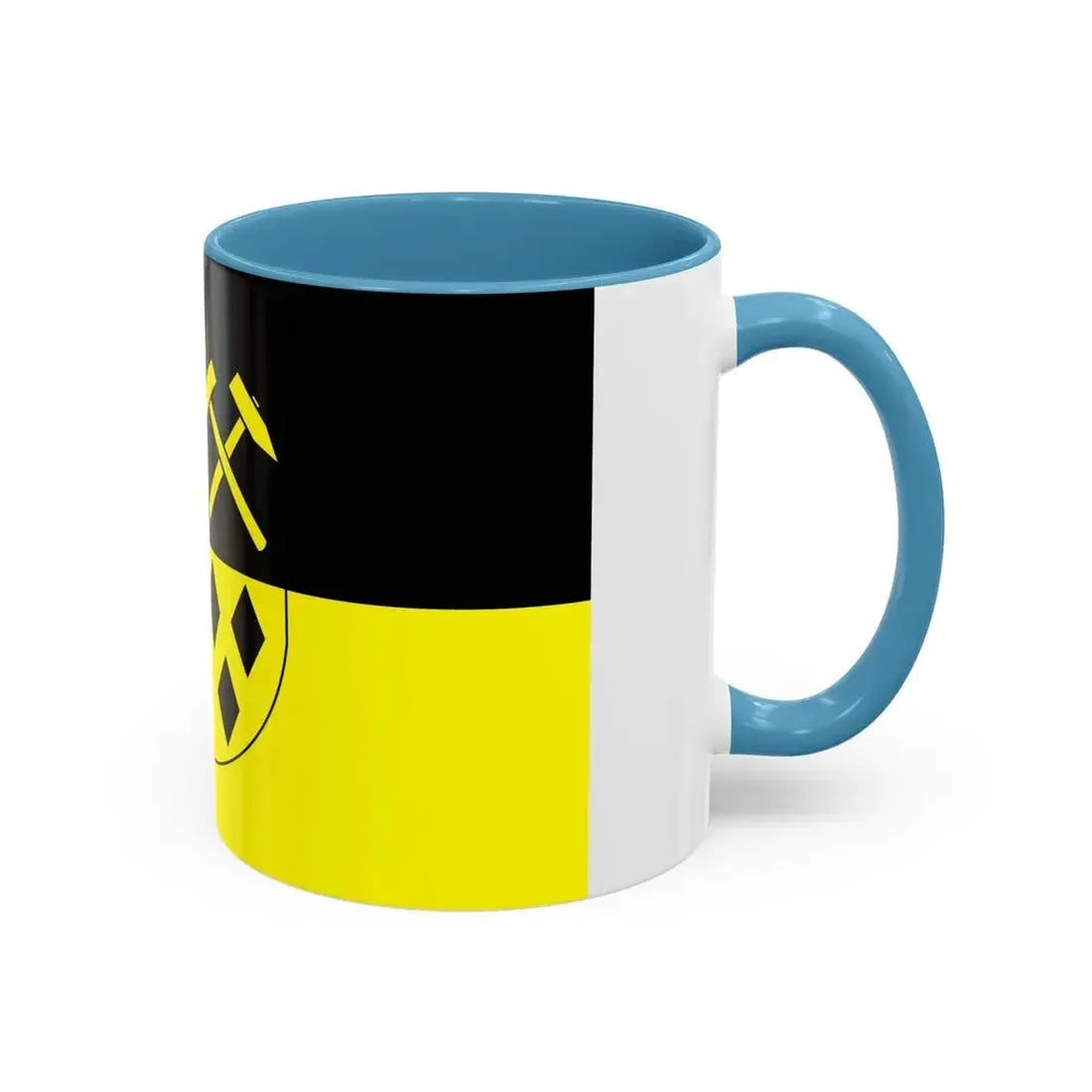 Flag of Mittelsachsen Germany - Accent Coffee Mug - Go Mug Yourself