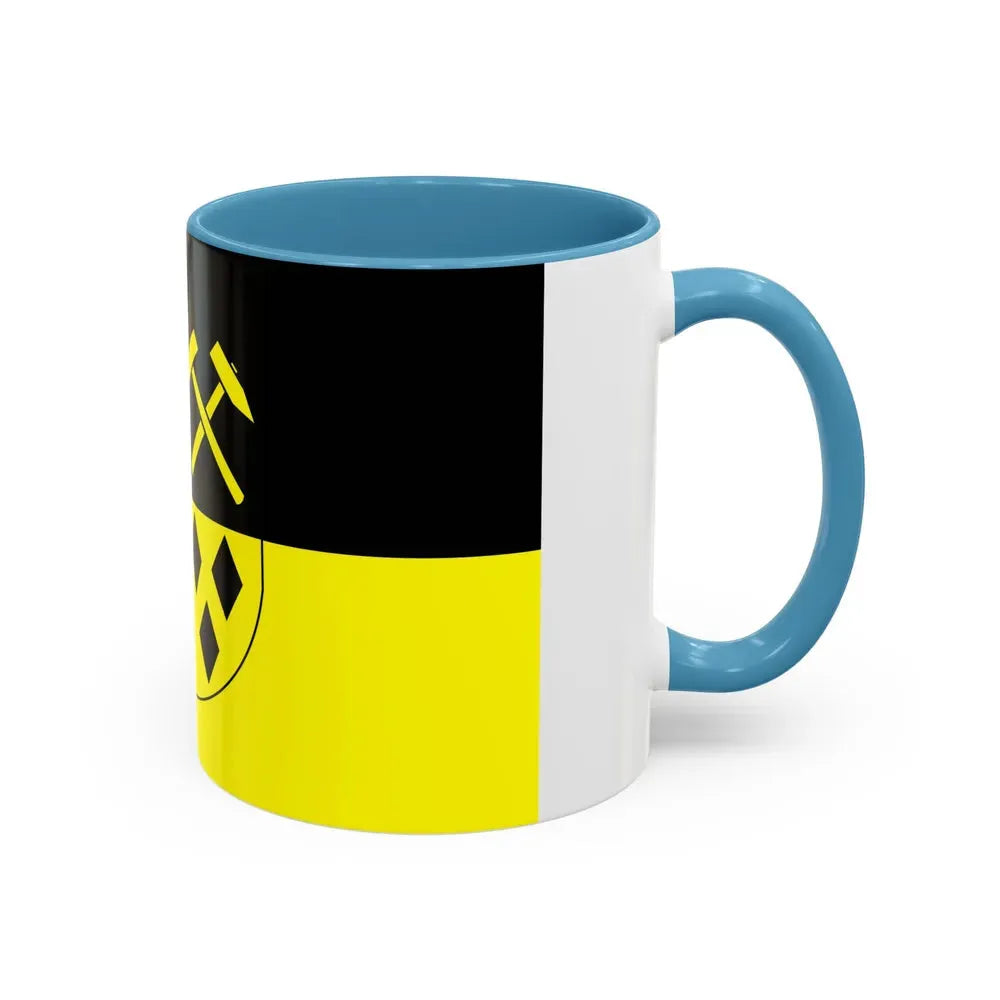 Flag of Mittelsachsen Germany - Accent Coffee Mug - Go Mug Yourself