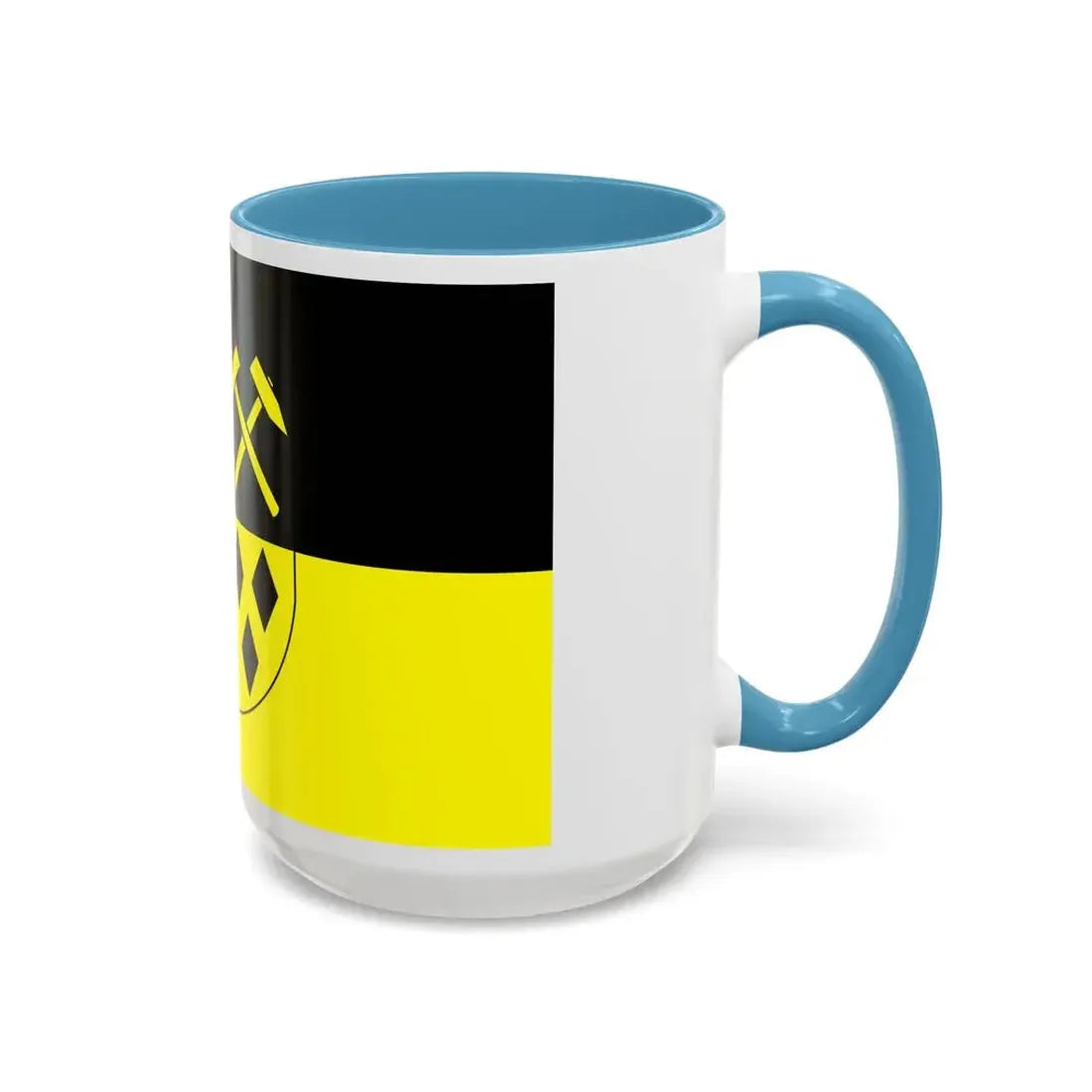 Flag of Mittelsachsen Germany - Accent Coffee Mug - Go Mug Yourself