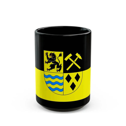 Flag of Mittelsachsen Germany - Black Coffee Mug 15oz - Go Mug Yourself