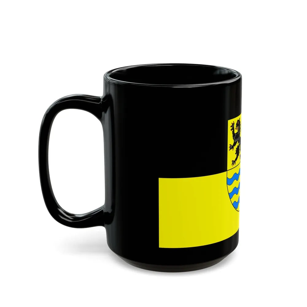 Flag of Mittelsachsen Germany - Black Coffee Mug-Go Mug Yourself