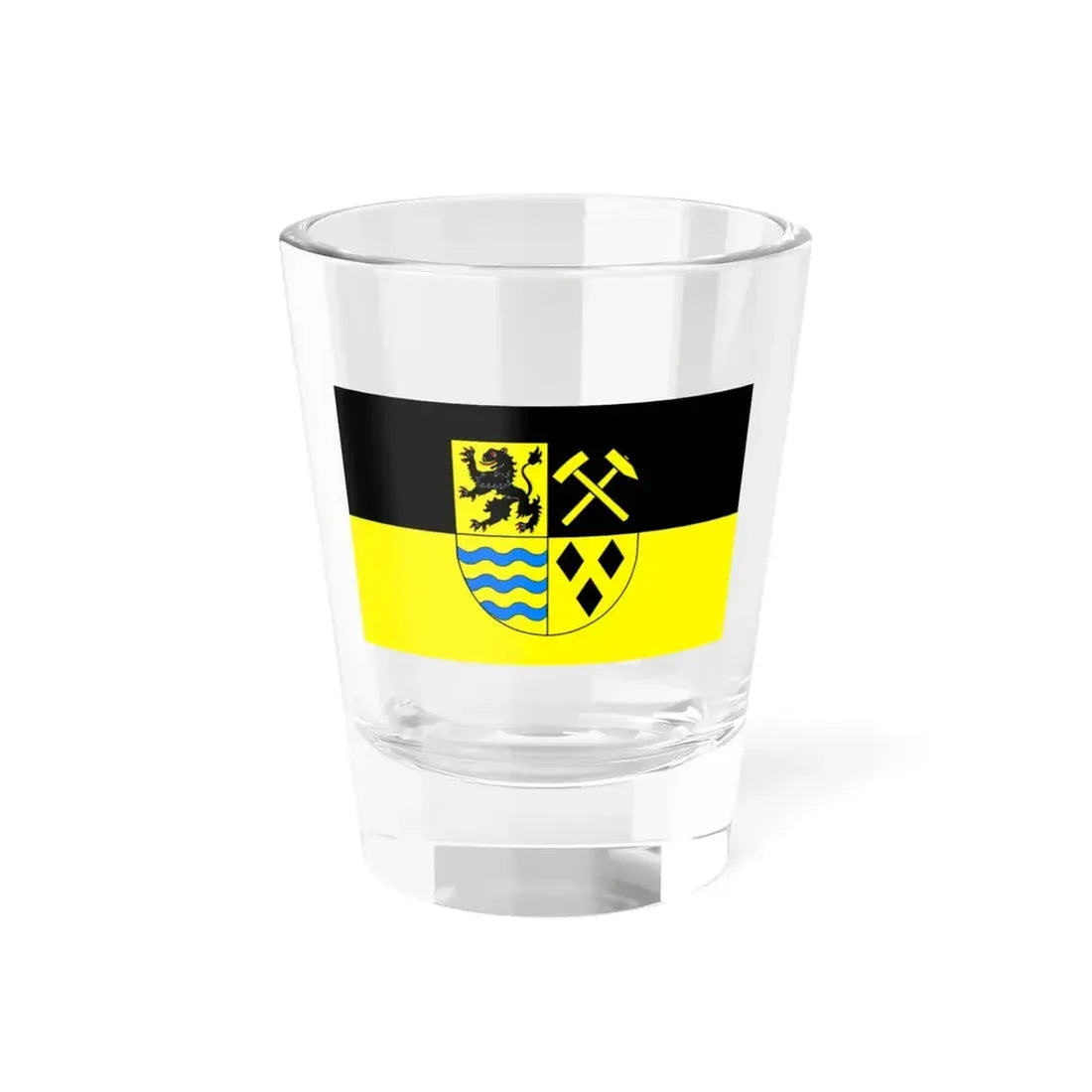 Flag of Mittelsachsen Germany - Shot Glass 1.5oz 1.5oz - Go Mug Yourself