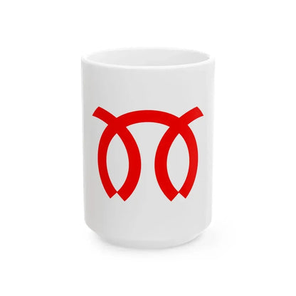 Flag of Miura Kanagawa (Japan) White Coffee Mug 15oz - Go Mug Yourself