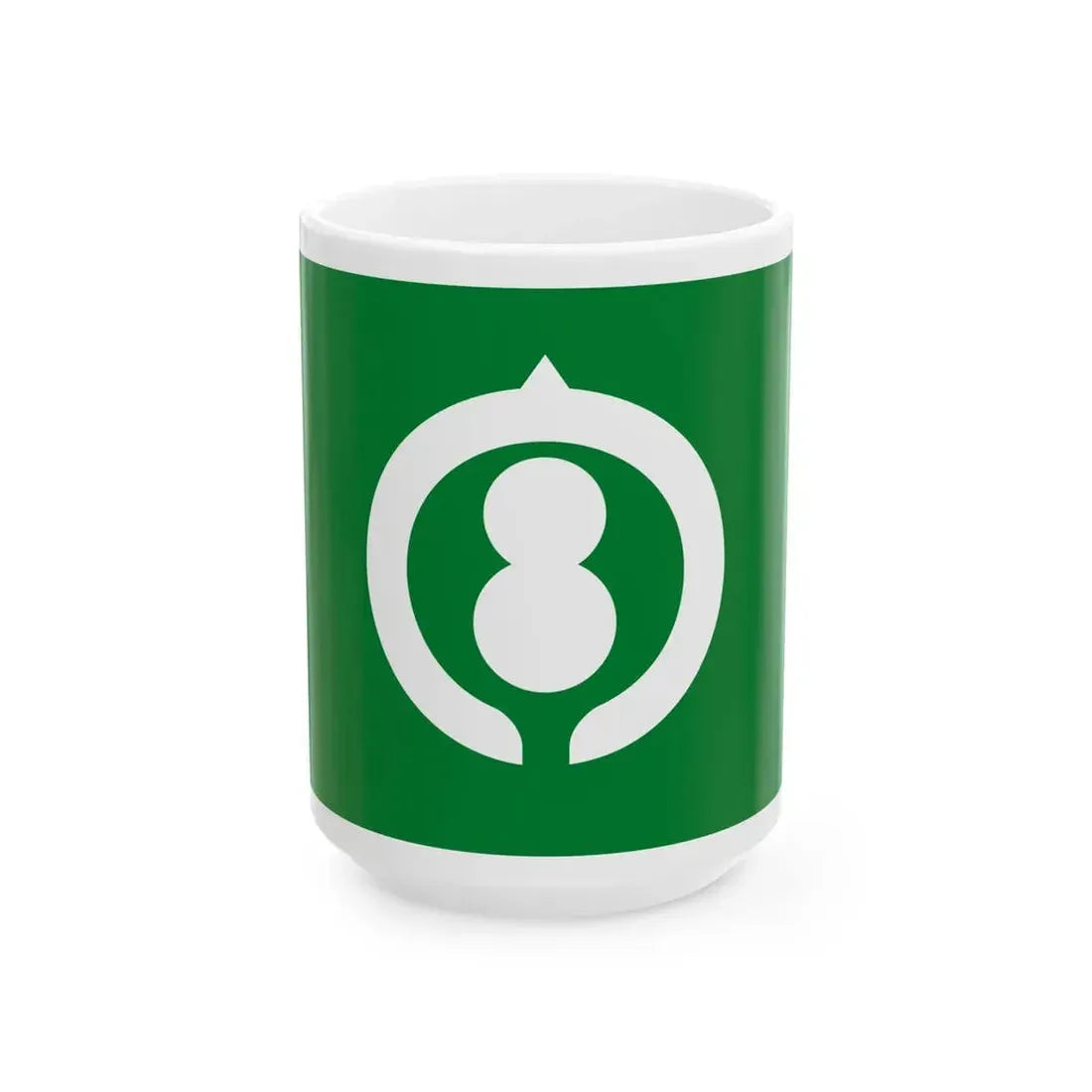 Flag of Miya Gifu 1971-2005 (Japan) White Coffee Mug 15oz - Go Mug Yourself