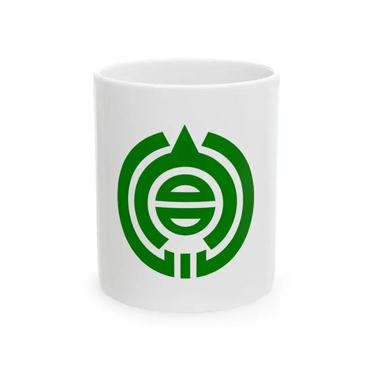 Flag of Miyagawa Gifu 1957-2004 (Japan) White Coffee Mug 11oz - Go Mug Yourself