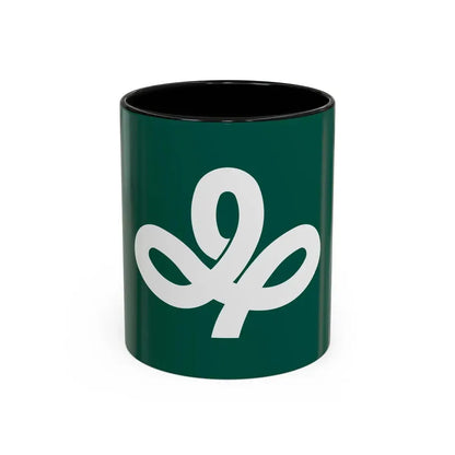 Flag of Miyagi Prefecture Japan - Accent Coffee Mug 11oz Black - Go Mug Yourself