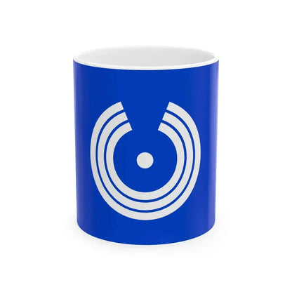 Flag of Miyake Tokyo (Japan) White Coffee Mug 11oz - Go Mug Yourself