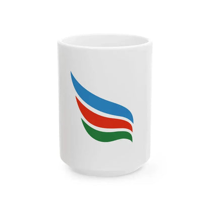 Flag of Miyako Fukuoka (Japan) White Coffee Mug 15oz - Go Mug Yourself