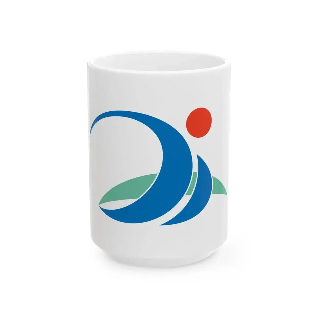 Flag of Miyakojima Okinawa (Japan) White Coffee Mug 15oz - Go Mug Yourself