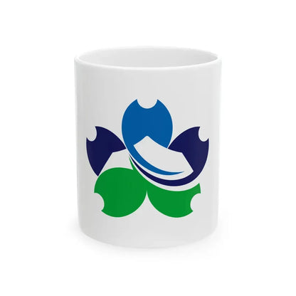 Flag of Miyakonojo Miyazaki (Japan) White Coffee Mug 11oz - Go Mug Yourself