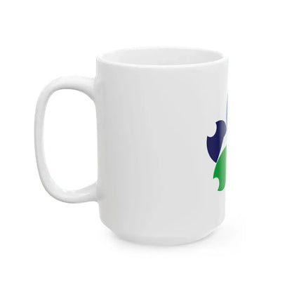 Flag of Miyakonojo Miyazaki (Japan) White Coffee Mug - Go Mug Yourself