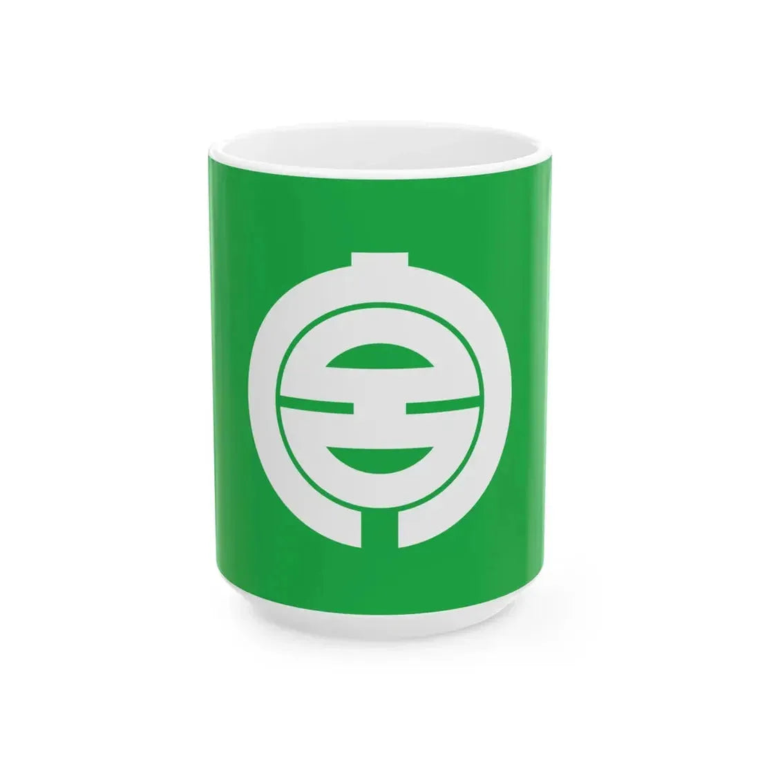Flag of Miyakubo Ehime 1974-2005 (Japan) White Coffee Mug 15oz - Go Mug Yourself