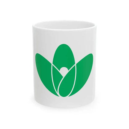 Flag of Miyama Fukuoka (Japan) White Coffee Mug 11oz - Go Mug Yourself