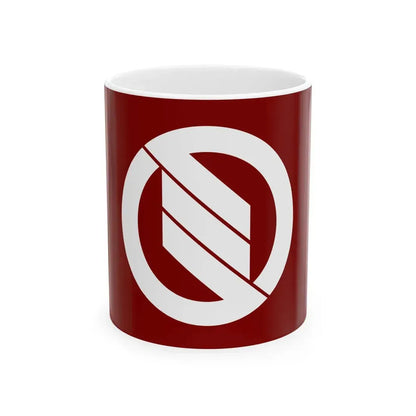 Flag of Miyamori Iwate 1955-2005 (Japan) White Coffee Mug 11oz - Go Mug Yourself