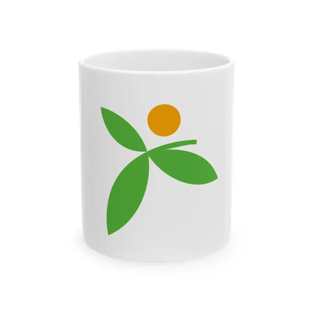 Flag of Miyawaka Fukuoka (Japan) White Coffee Mug 11oz - Go Mug Yourself