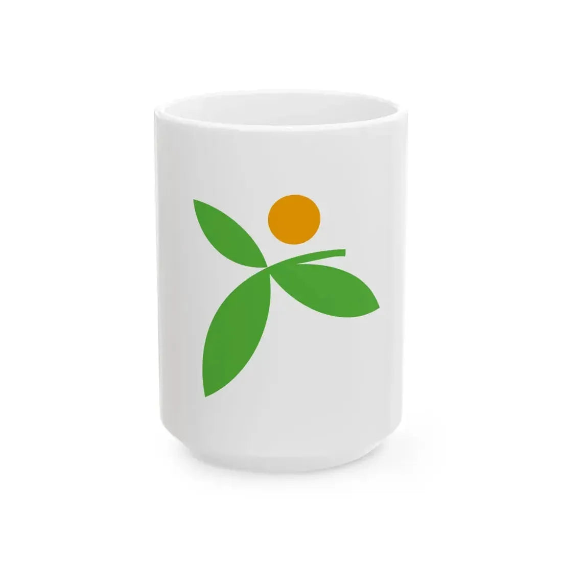 Flag of Miyawaka Fukuoka (Japan) White Coffee Mug 15oz - Go Mug Yourself