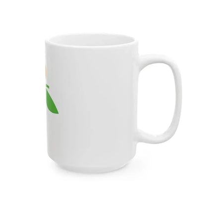 Flag of Miyawaka Fukuoka (Japan) White Coffee Mug - Go Mug Yourself