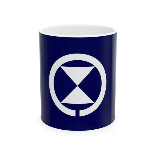Flag of Miyazaki Fukui 1965-2005 (Japan) White Coffee Mug 11oz - Go Mug Yourself