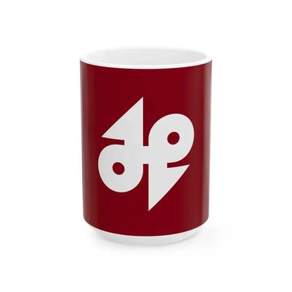 Flag of Miyazaki Miyagi 1964-2003 (Japan) White Coffee Mug 15oz - Go Mug Yourself