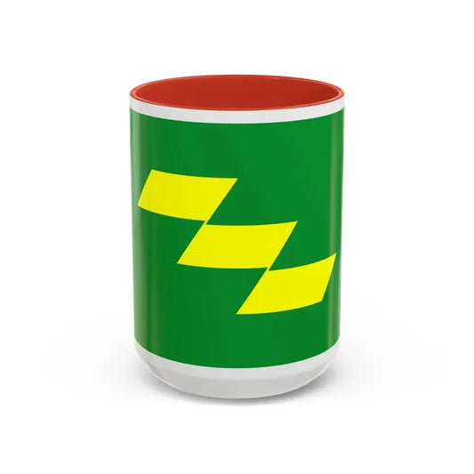 Flag of Miyazaki Prefecture Japan - Accent Coffee Mug 15oz Red - Go Mug Yourself