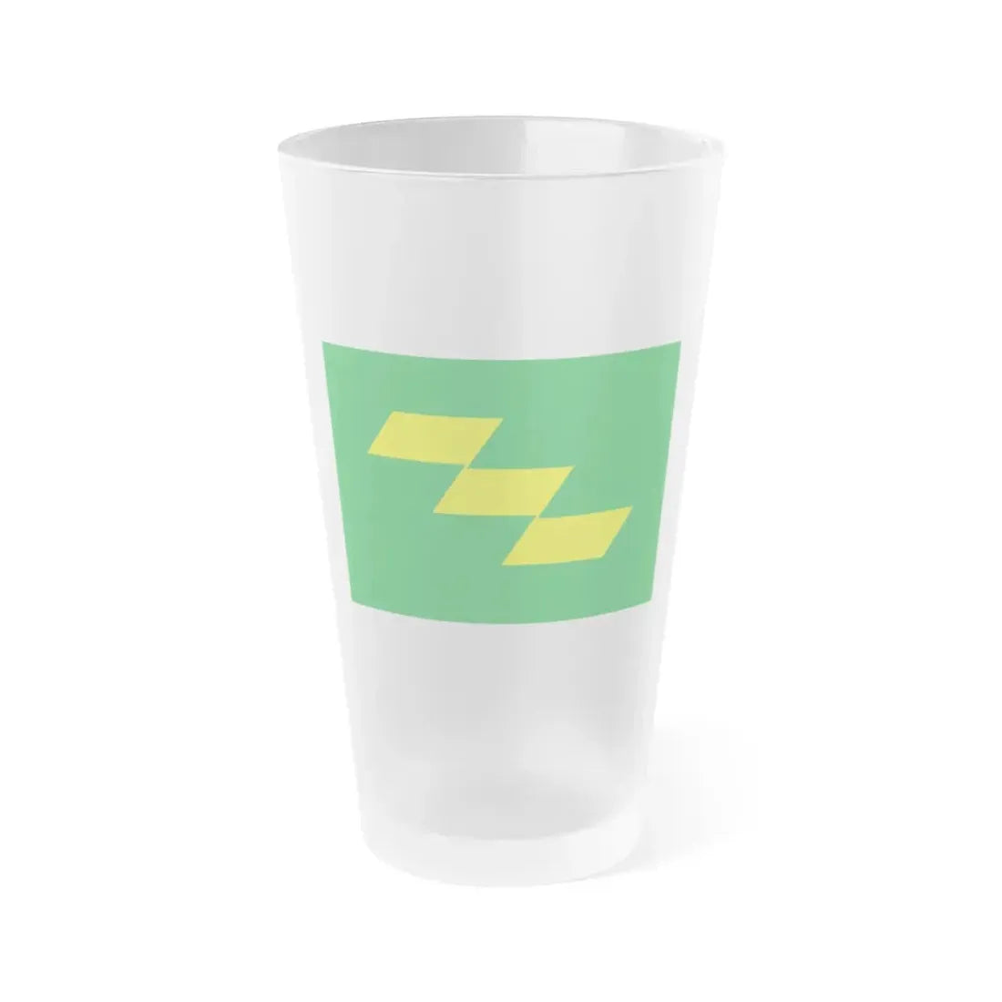 Flag of Miyazaki Prefecture Japan - Frosted Pint Glass 16oz 16oz Frosted - Go Mug Yourself