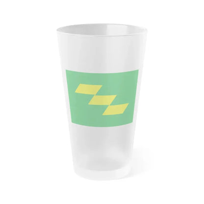 Flag of Miyazaki Prefecture Japan - Frosted Pint Glass 16oz 16oz Frosted - Go Mug Yourself