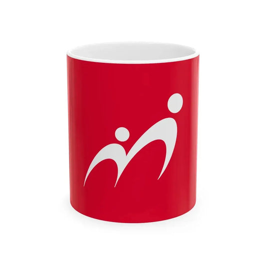 Flag of Miyoshi Hiroshima (Japan) White Coffee Mug 11oz - Go Mug Yourself