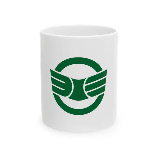 Flag of Miyoshi Saitama (Japan) White Coffee Mug 11oz - Go Mug Yourself