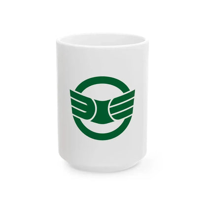 Flag of Miyoshi Saitama (Japan) White Coffee Mug 15oz - Go Mug Yourself