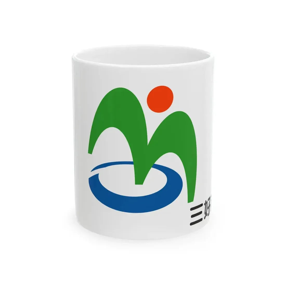 Flag of Miyoshi Tokushima (Japan) White Coffee Mug 11oz - Go Mug Yourself