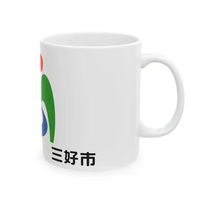 Flag of Miyoshi Tokushima (Japan) White Coffee Mug - Go Mug Yourself