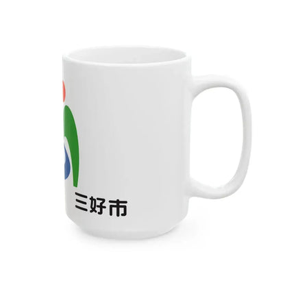 Flag of Miyoshi Tokushima (Japan) White Coffee Mug - Go Mug Yourself