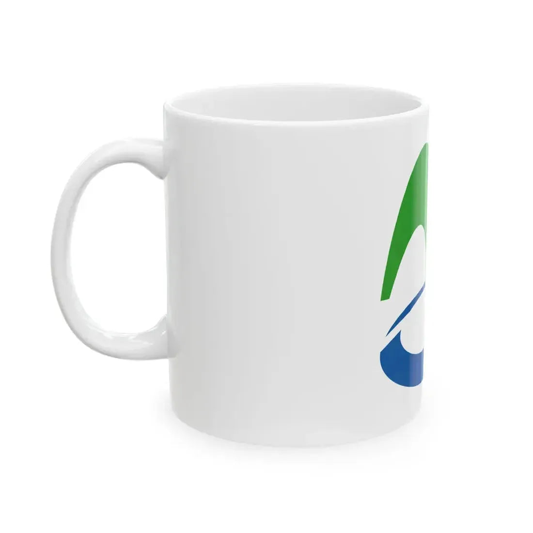 Flag of Miyoshi Tokushima no text (Japan) White Coffee Mug - Go Mug Yourself