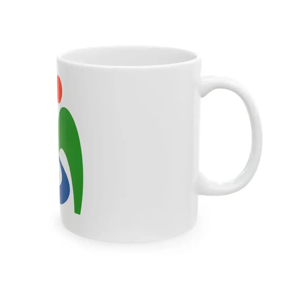 Flag of Miyoshi Tokushima no text (Japan) White Coffee Mug - Go Mug Yourself