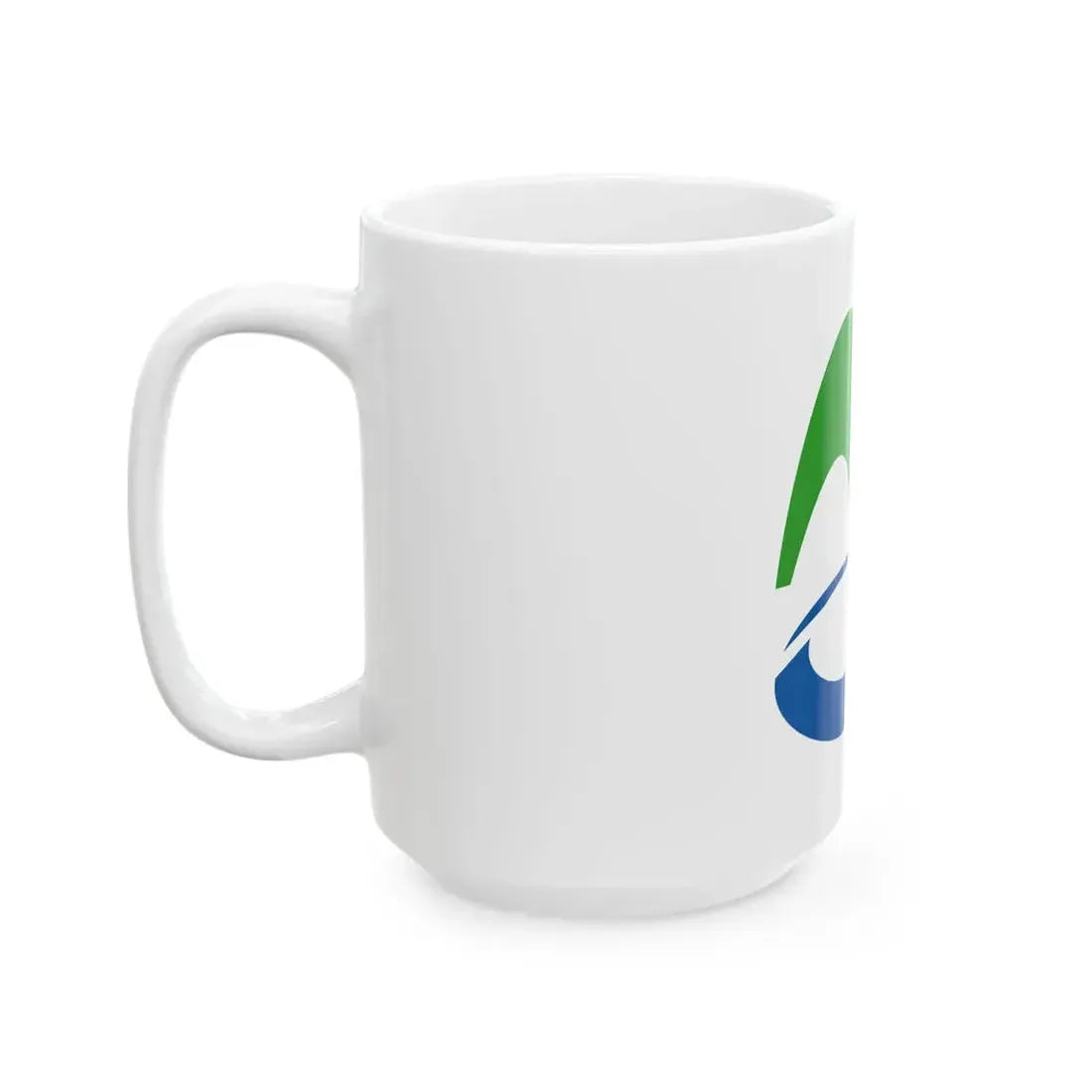 Flag of Miyoshi Tokushima no text (Japan) White Coffee Mug - Go Mug Yourself