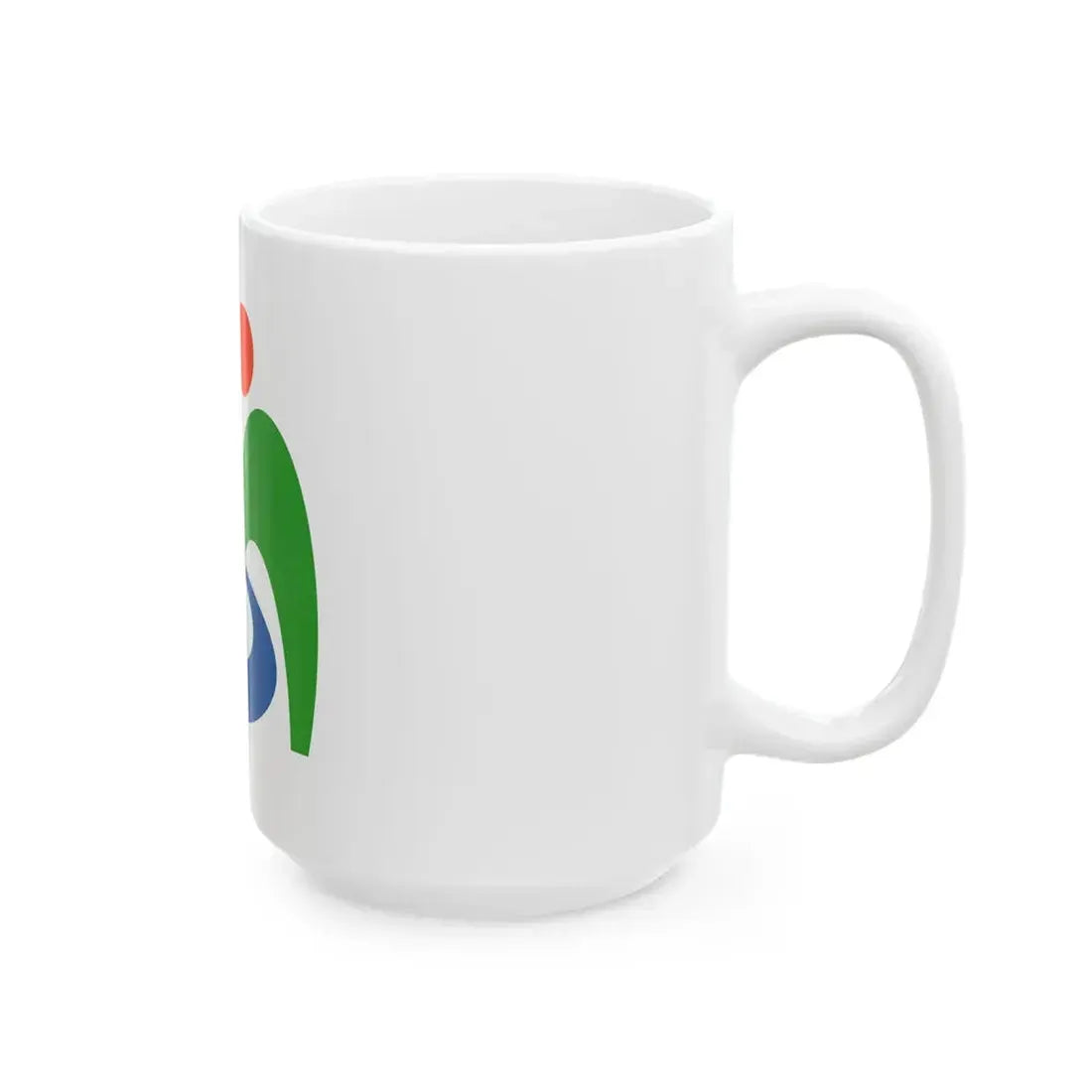 Flag of Miyoshi Tokushima no text (Japan) White Coffee Mug - Go Mug Yourself