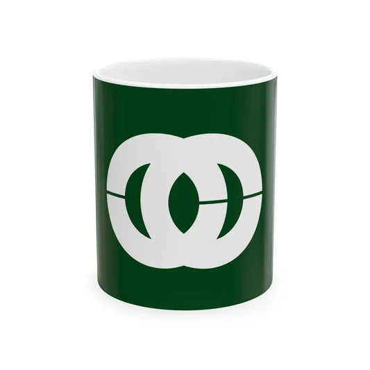 Flag of Mobara Chiba (Japan) White Coffee Mug 11oz - Go Mug Yourself