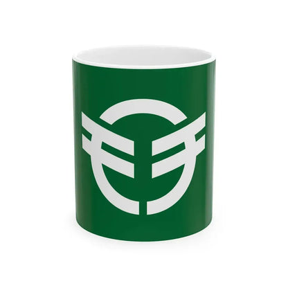 Flag of Mochizuki Nagano 1960-2005 (Japan) White Coffee Mug 11oz - Go Mug Yourself