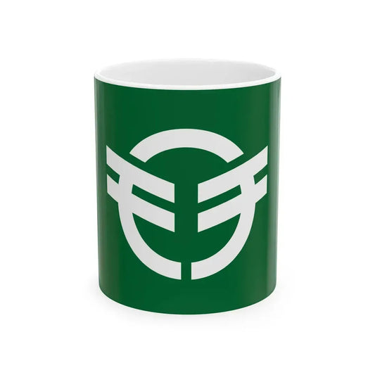 Flag of Mochizuki Nagano 1960-2005 (Japan) White Coffee Mug 11oz - Go Mug Yourself