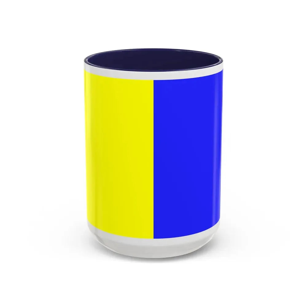 Flag of Modena Italy - Accent Coffee Mug 15oz Navy - Go Mug Yourself
