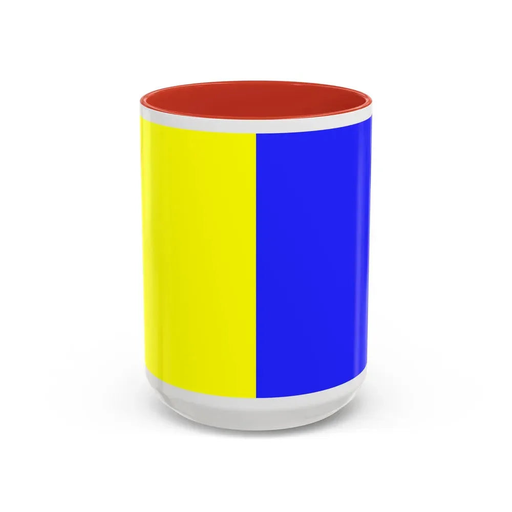 Flag of Modena Italy - Accent Coffee Mug 15oz Red - Go Mug Yourself